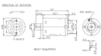 Moteur Nichibo RS555A 6V/12V/24V à aimant permanent à balais, haute vitesse 16000 tr/min, roulement à billes, IP65, mini moteur DC pour codage, bricolage, bateau, voiture