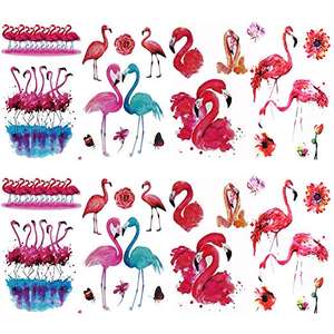 Pegatina inteligente CMYK creativo flamenco impermeable tatuaje temporal pájaro estilo pegatina cuello brazo cuerpo arte calcomanía - Product Image 6