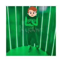 Équipement de divertissement interactif pour parc d'attractions : Jeu de cylindre roulant à activation par bouton-poussoir avec tuyau LED Kydavr