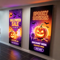 Boîte à lumière LED SEG personnalisée avec cadre en aluminium, murale, rétroéclairée, en tissu, pour affichage publicitaire dans les centres commerciaux