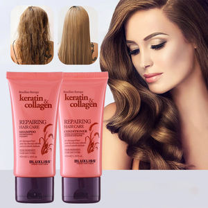 Produits de soin des cheveux doux <span class=keywords><strong>et</strong></span> végétaliens Luxliss, thérapie brésilienne, soin profond, shampooing à la kératine <span class=keywords><strong>et</strong></span> au collagène pour cheveux abîmés - Product Image 1