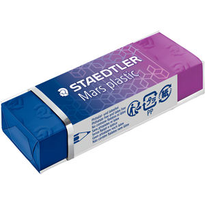 STAEDTLER - Gomme à effacer bicolore en plastique MARS, bleu et violet - Product Image 1