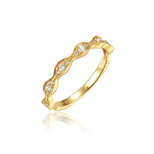 Bague de fiançailles et de mode personnalisée en or massif 10K/14K/18K, argentée, avec pierre de laboratoire CVD de qualité IGI VVS-VS, taille brillant classique, style cluster - Product Image 1