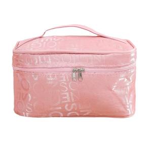 Vente chaude style coréen portable carré sac à cosmétiques lettre sac à cosmétiques grande capacité sac de rangement de toilette - Product Image 5