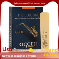 French Rigotti Original Imported Jazz Reed for Alto and Tenor Saxophone Made of Brass