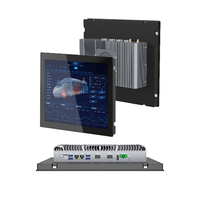 PC industriel tout-en-un, ventilateur IP65 étanche, écran tactile capacitif BIS, PC embarqué I3/I5/I7, stock Windows/Linux, garantie 1 an