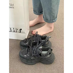 Zapatos de papá de suela gruesa para mujer para primavera 2025, zapatos de Montañismo deportivos blancos informales populares en línea - Product Image 4