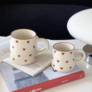 Love Design Modern <b>Ceramic</b> <b>Mug</b> Cute Little Porcelain 300ml Coffee Drinking Cup for Home Afternoon Tea Business Gift - Product Image 3