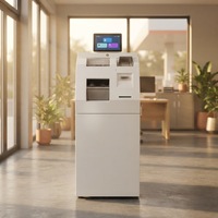 Compteur de billets intelligent haut de gamme Jinrui CDM-9000C avec lecteur de carte IC et clavier pour machine de dépôt de fonds bancaire en Asie du Sud-Est