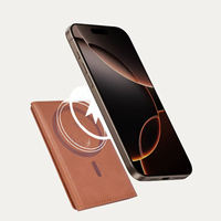 Dompet Lipat Tiga Fungsi Stand, Slot Kartu, Kantong Kartu Kredit Magnetik untuk Casing Ponsel iPhone 18 17 16 15