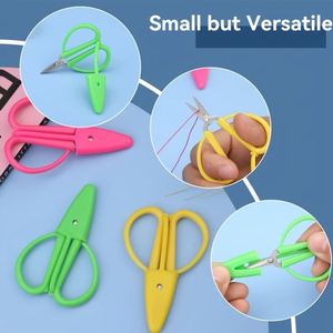 Ciseaux à fil portables Super Snips, mini-ciseaux en acier inoxydable tranchants avec housse en silicone de sécurité pour travaux d'aiguille, tricot et bricolage - Product Image 4