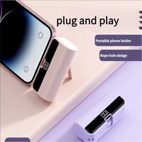 Mini Powerbank Power Station 5000mAh Charge rapide 5V 2.1A Batterie portable ultra fine et mince Chargeur Type-C Li-Polymère