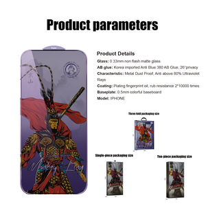 AG กระจกนิรภัยด้านกันความร้อนสีน้ำเงินอุปกรณ์เสริมโทรศัพท์สำหรับ iPhone 17 Pro max/ 15/14/13/12 Pro max/ xs/xr/max - Product Image 6