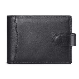 <span class=keywords><strong>Portafoglio</strong></span> Corto da <span class=keywords><strong>Uomo</strong></span> in Vera Pelle Antifurto <span class=keywords><strong>con</strong></span> Fibbia Metallica, Stile Europeo e Americano, Porta Carte di Credito Estraibile a Cinghia - Product Image 4
