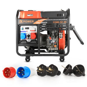 יחיד קר 7.2kw מתחיל דיזל גנרטור גלגלים מיכל דלק גדול מיכל דלק גדול מסגרת פתוחה 50/60hz 230/240v מתח dc - Product Image 5