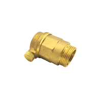 Soupape de ventilation automatique en laiton DN15-25 3/4\" à filetage mâle pour gaz à haute température, structure de réduction de pression pneumatique