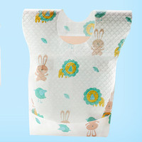 Nouveau-né non tissé à impression personnalisée pour l'alimentation de bébé bavoirs jetables pour bébé