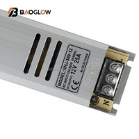 Transformador LED Regulable Triac AC100 265V a DC12V 24V 60W-400W para Interiores y Exteriores, Controlador de Energía AC-DC para Iluminación LED