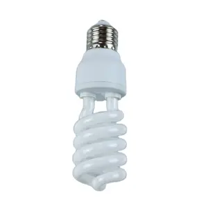 Half spiral 18W fluorescent light bulb compact fluorescent light type