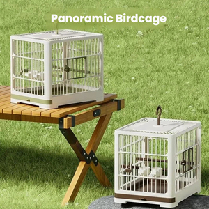 Kuş Kafesi Papağan Villası Kafesi Geniş Alanlı Nefes Alabilen Kuş Gezdirme Aparatı Açık Hava Taşınabilir Seyahat Gözlem Kafesi Evcil Hayvan Malzemeleri - Product Image 3