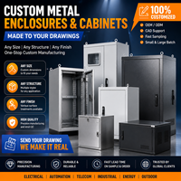 Custom Powdercoat Stainlesssteel Aluminio Sheet Metal Enclosure Computer Enclosure Case Chasis Gabinete Fabricación de chapa metálica