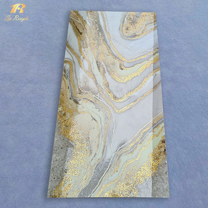 60x120cm Polierte Marmor-Optik Porzellanfliesen Luxuriöse Weiße und Goldene Innenwand- und Bodenfliesen - Product Image 1
