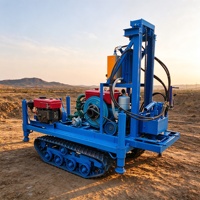 Foreuse hydraulique diesel avancée de 200 m avec tête rotative pour formations rocheuses et sédimentaires