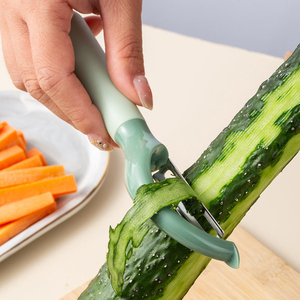 Éplucheur ménager multifonctionnel en acier inoxydable pour fruits et légumes, couteau à éplucher et à raboter, pour melon et fruits - Product Image 4