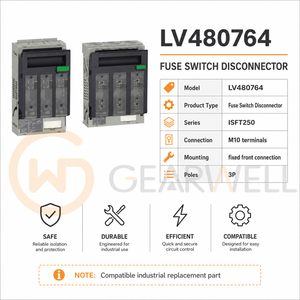 Sezionatore Fusibile LV480764 ISFT250 con Terminali M10, 3 Poli, Ricambio Elettrico Industriale - Product Image 3