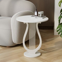 Table console minimaliste moderne en fer noir et plateau en pierre, meubles de salon écologiques Rosegia