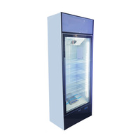 Refroidisseur vertical commercial simple 400L PEPSI refroidisseur d'affichage électrique Vertical bière réfrigérateur magasin gâteau boisson Portable Cool