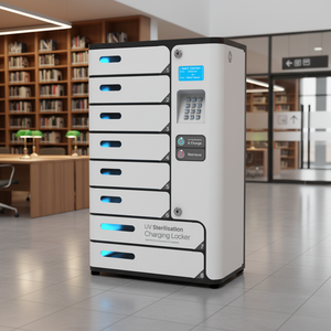 Y2Power UVC 8槽密码手机消毒充电柜，带2个大槽，适用于iPad手机充电站 - Product Image 1