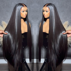 Parrucche Lisce Frontali in Pizzo Trasparente HD 13x4 con <span class=keywords><strong>Capelli</strong></span> Veri Remy Brasiliani Pre-Pizzicati, all'Ingrosso dalla Fabbrica, con <span class=keywords><strong>Capelli</strong></span> Grezzi Vietnamiti - Product Image 3