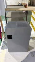 Boîtier de batterie personnalisé en tôle d'acier découpé au laser, formé et thermolaqué pour le stockage d'alimentation de secours des télécommunications