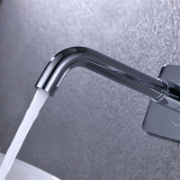Chine Usine Murale Chrome Fini Salle De Bains Bassin Robinets En Laiton Lavabo Robinet