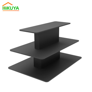 Commercio all'ingrosso della fabbrica di HIKUYA 3 tier tavolo quadrato rettangolo tavolo di legno al dettaglio tavolo da esposizione <span class=keywords><strong>per</strong></span> <span class=keywords><strong>gioielleria</strong></span> negozio di vestiti - Product Image 3