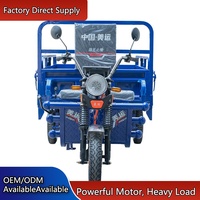 Tricycle électrique à carrosserie ouverte très demandé pour le transport de marchandises, 2 passagers et 400 kg de charge utile, conception portable