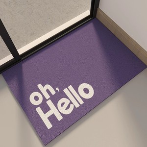 Tapis à motif personnalisé à usage domestique, tapis de porte Hello, matériau PVC épais imprimé, <span class=keywords><strong>paillasson</strong></span> d'entrée de bienvenue antidérapant - Product Image 1