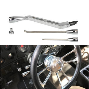 ชุดคันเกียร์อะลูมิเนียมพร้อมไฟเลี้ยว ไฟฉุกเฉิน ไฟเตือน ไฟกะพริบ  แบบขัดเงา สำหรับรถโอลด์ส บูอิค เชฟโรเลต ปี 1967-1994 คอลัมน์เกียร์ GM - Product Image 6