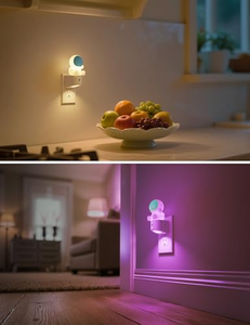 Lámpara Nocturna 3D de Astronauta, se Conecta a la Pared, Sensor de Anochecer y Amanecer, RGB + Blanco Suave 3000K, Lámpara Nocturna de Astronauta para Dormitorio - Product Image 5