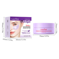 Masker Mata Hidrogel Kolagen Salmon Probiotik All-English SADOER Menenangkan Anti-Kerut 80g untuk Semua Jenis Kulit