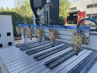 Machine CNC à 6 broches, routeur de sculpture sur bois à 4 axes avec têtes rotatives multiples
