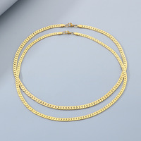JOYFFO Collier pour homme en acier inoxydable, style cubain plat effet peau de serpent, bijoux anti-ternissement, vente en gros, haute qualité