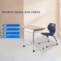 Ensemble table et chaise de classe moderne, durable et écologique pour les étudiants des collèges et universités (vente en gros)