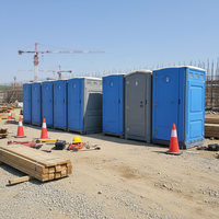 Toilettes chimiques portables préfabriquées en HDPE pour la construction, à vendre