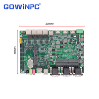 Carte mère intégrée Intel Core I3+-71 I5-8250U I7-7500U 4LAN 6COM M.2 WiFi Carte SIM Module 4G Passerelle IoT industrielle 200x140mm