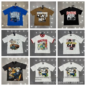 Cross-border New Collection European American Streetwear <strong>Brand</strong> MIXED EMOTIONvintage Urban <strong>Rock</strong> Round-neck 100% Cotton - Product Image 5