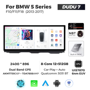 MEKEDE DUDU7 12.3 2400*896 Écran 2K <span class=keywords><strong>Radio</strong></span> Double Bande GPS Car-play Mise à Jour Automatique OTA pour <span class=keywords><strong>BMW</strong></span> Série 5 F10 F11 F18 2011-2017 - Product Image 5