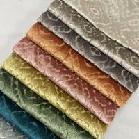 Échantillon gratuit Jacquard personnalisé motif gaufré 100% polyester chenille velours tissu tissé et teint motif pour rideaux