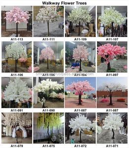 Árbol de Flores de Cerezo y Buganvilia Rosa Artificial de Diseño Nuevo y Elegante para Salón de Banquetes de Boda - Product Image 6